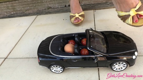 Jenn 3 - Food Crush on Model Car (Wide Angle)
